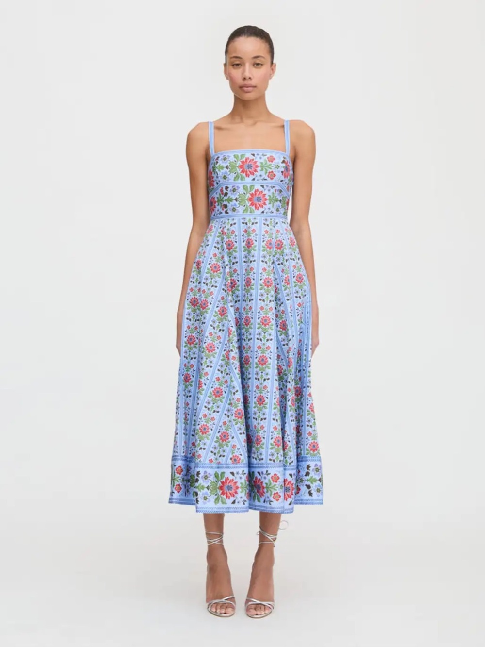 ISO: Hill House Margot Blue Floral Block Stripe Medium